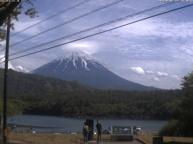 西湖からの富士山
