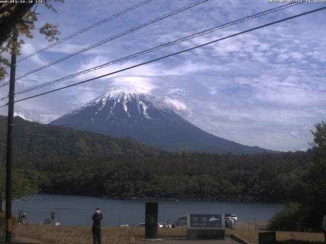 西湖からの富士山