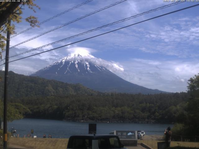西湖からの富士山