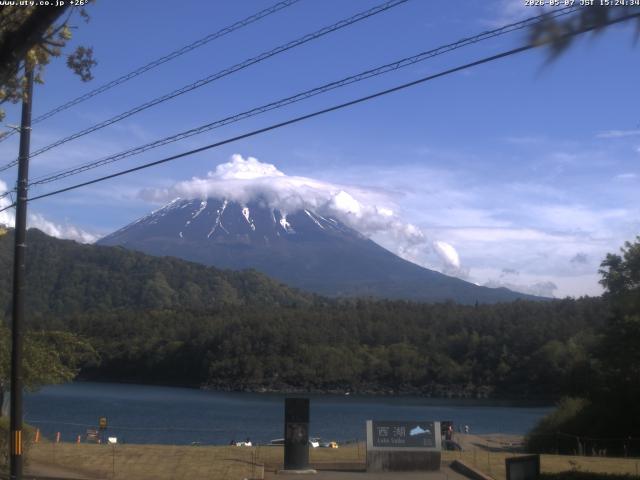 西湖からの富士山