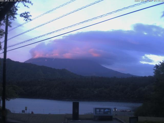 西湖からの富士山