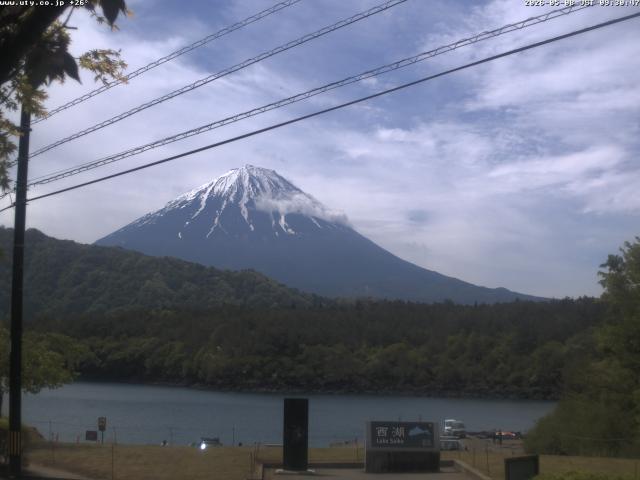 西湖からの富士山