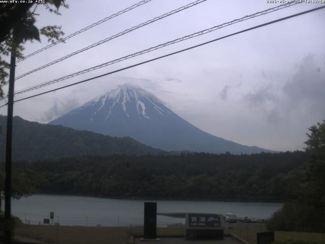 西湖からの富士山