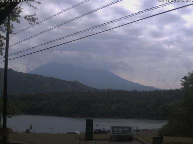 西湖からの富士山