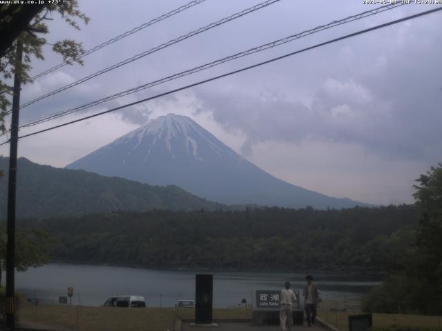 西湖からの富士山