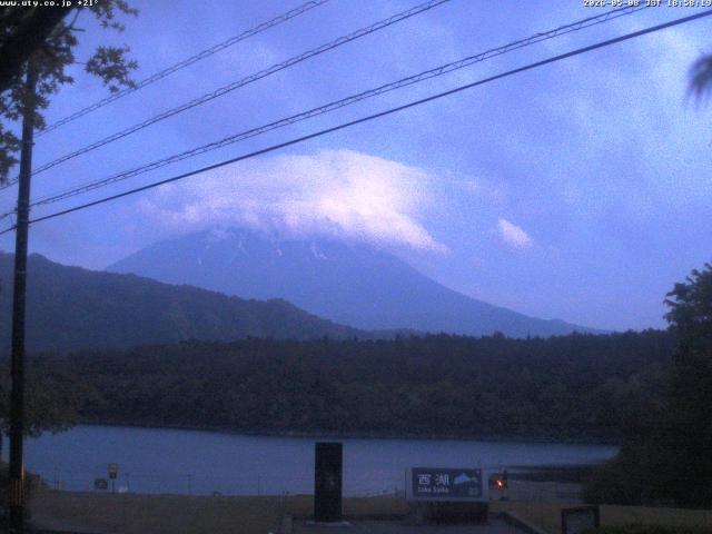 西湖からの富士山