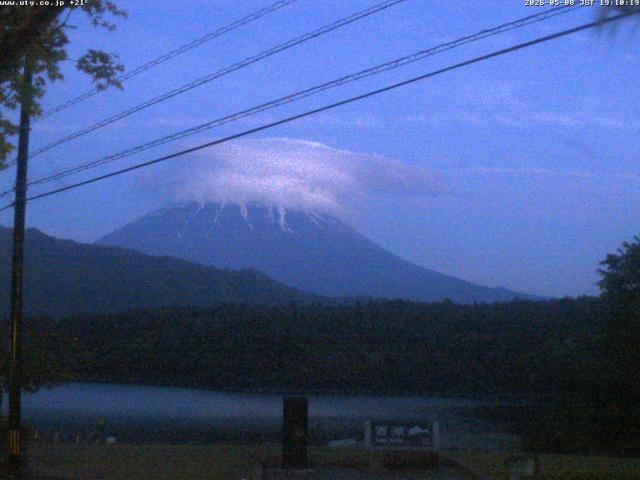 西湖からの富士山