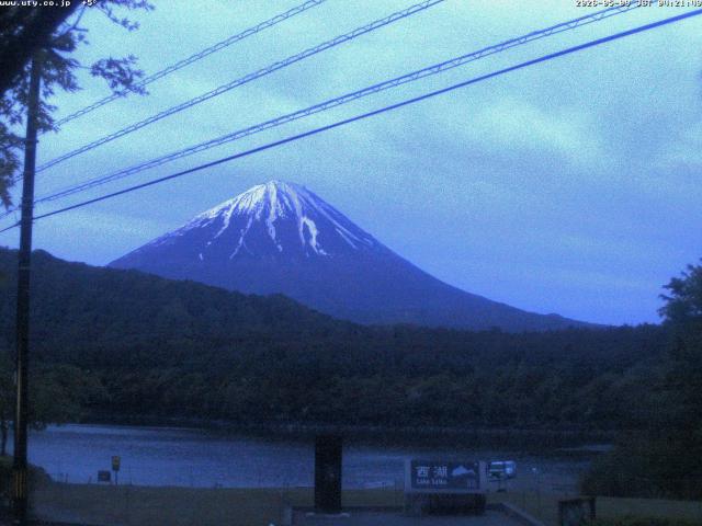 西湖からの富士山