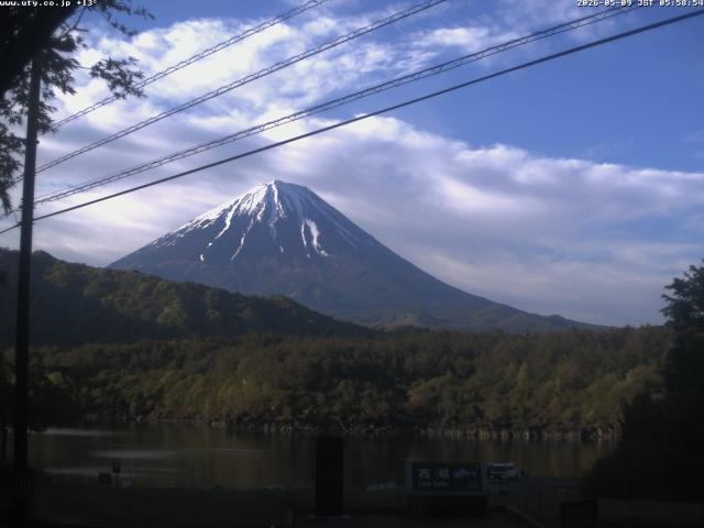 西湖からの富士山