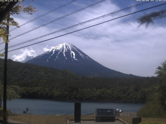 西湖からの富士山