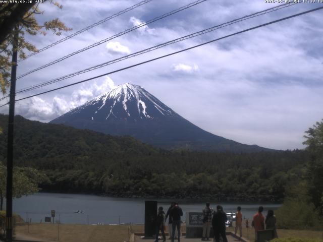 西湖からの富士山