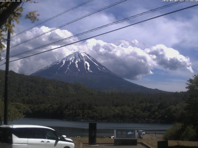 西湖からの富士山