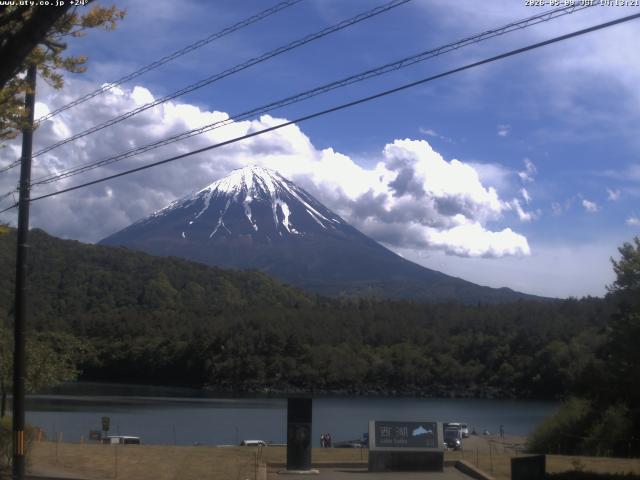 西湖からの富士山