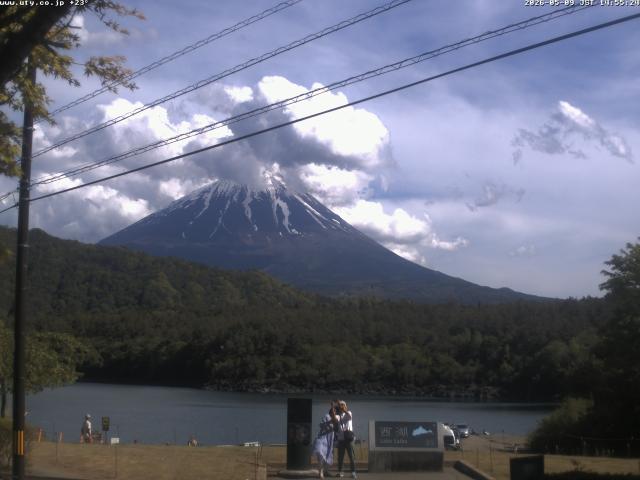 西湖からの富士山