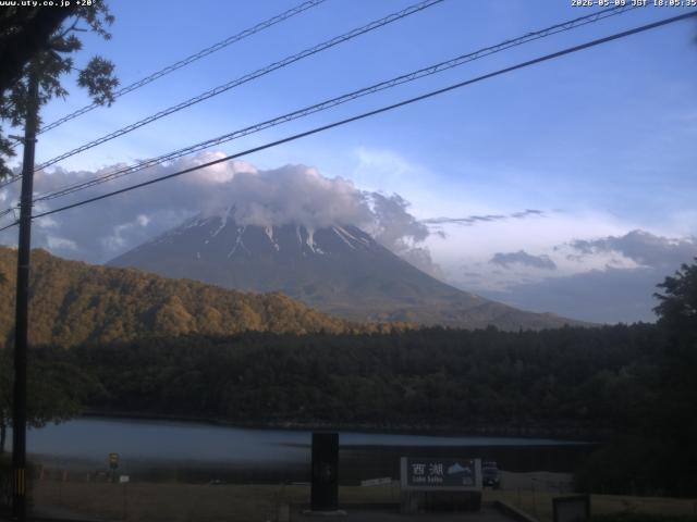 西湖からの富士山