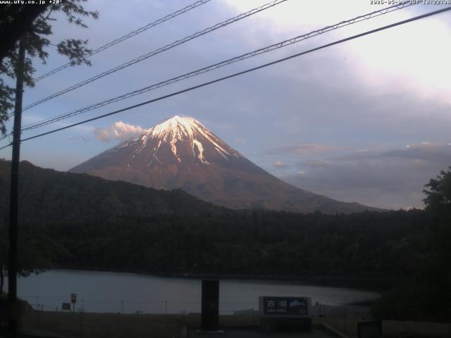 西湖からの富士山