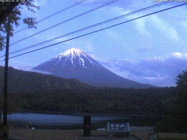 西湖からの富士山
