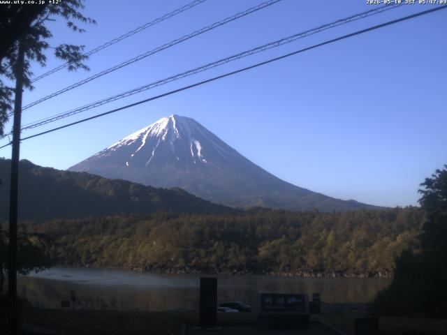 西湖からの富士山