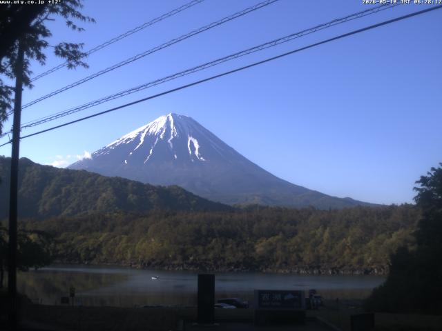 西湖からの富士山
