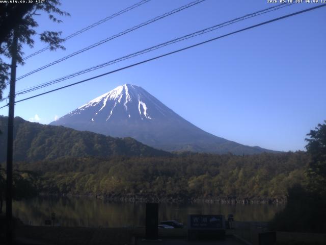 西湖からの富士山