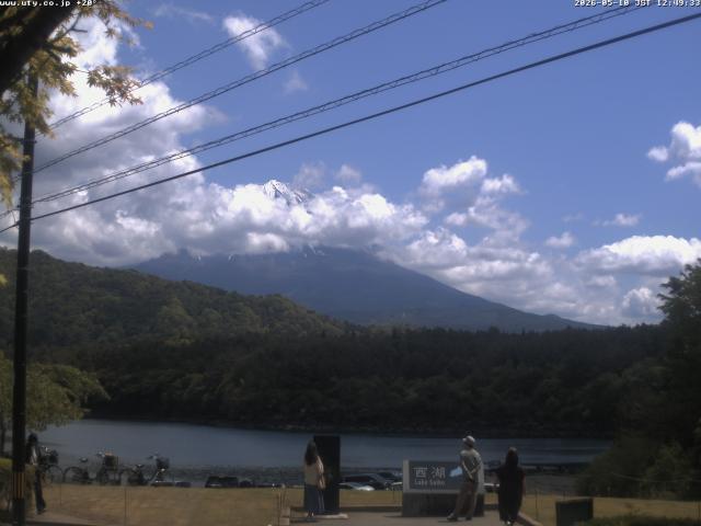 西湖からの富士山
