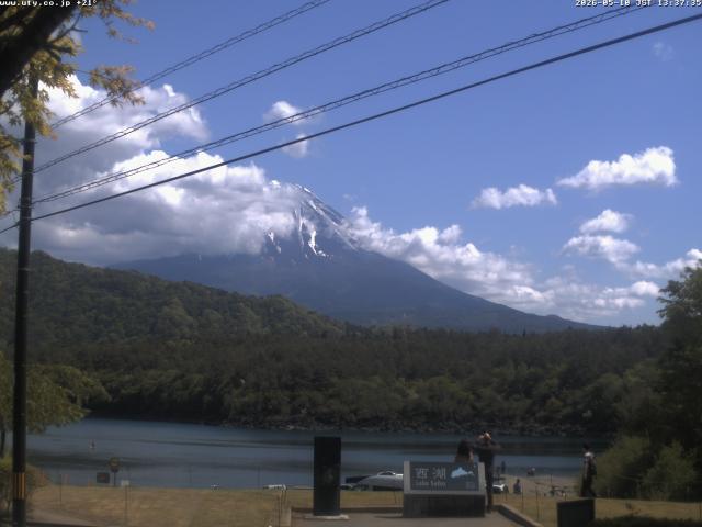 西湖からの富士山