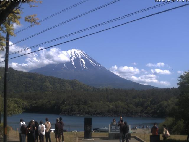 西湖からの富士山