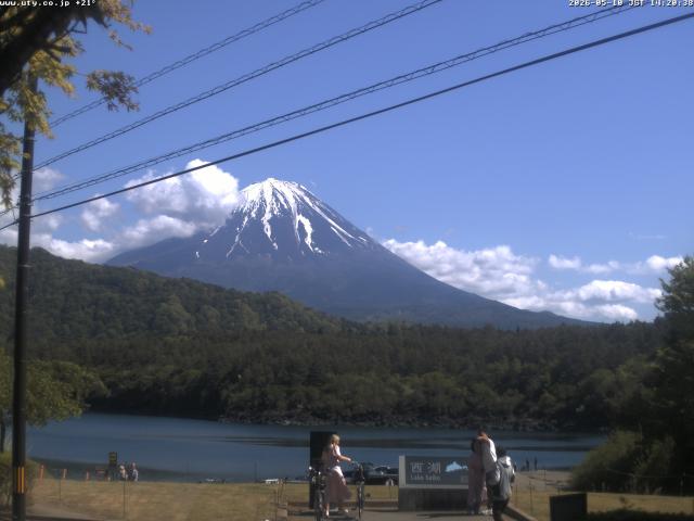 西湖からの富士山