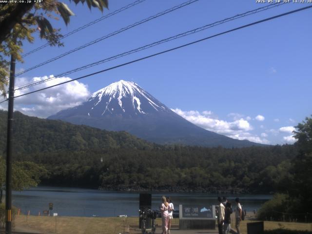西湖からの富士山