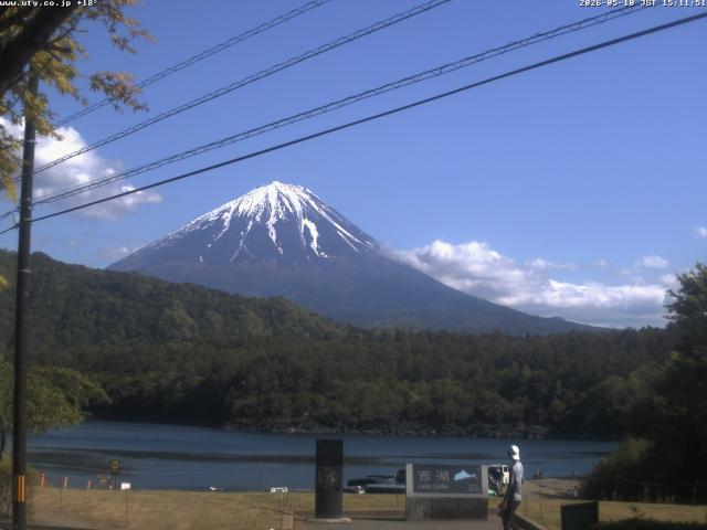 西湖からの富士山