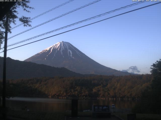 西湖からの富士山