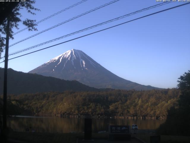 西湖からの富士山