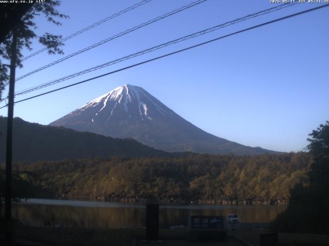 西湖からの富士山