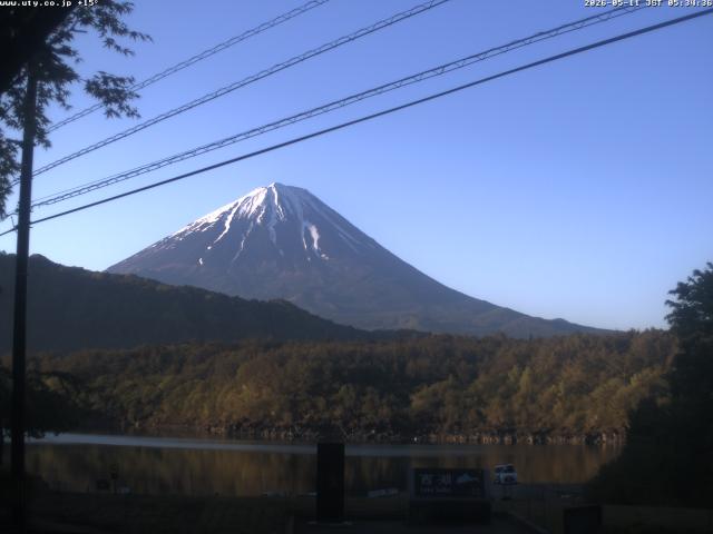 西湖からの富士山