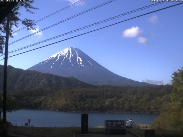 西湖からの富士山