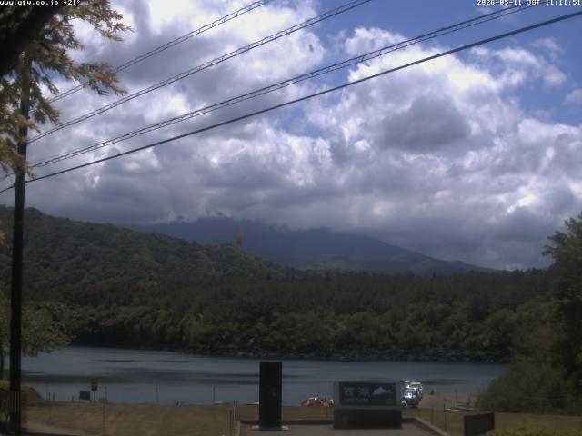 西湖からの富士山