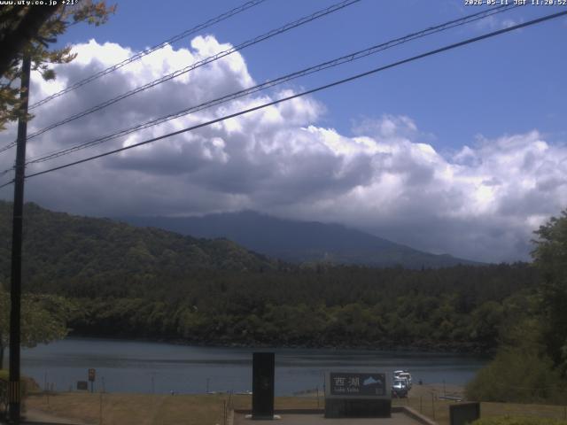 西湖からの富士山
