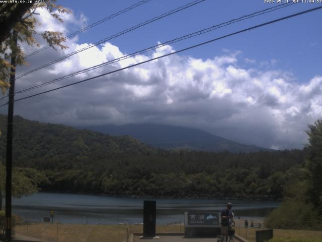 西湖からの富士山
