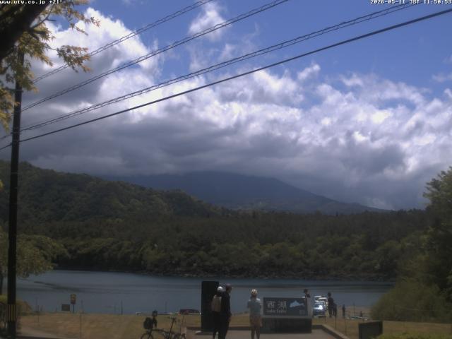 西湖からの富士山