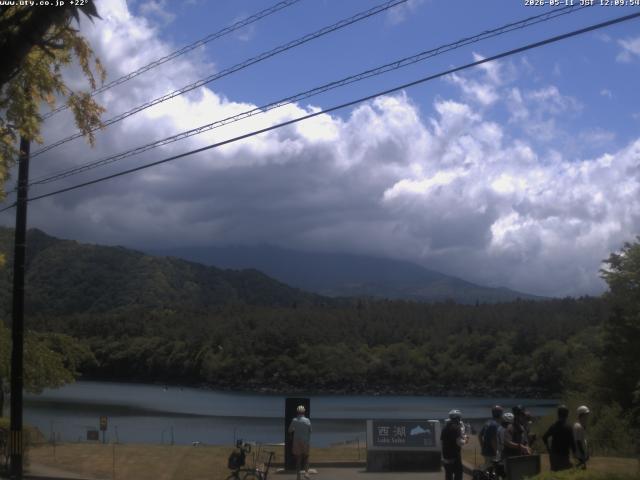 西湖からの富士山