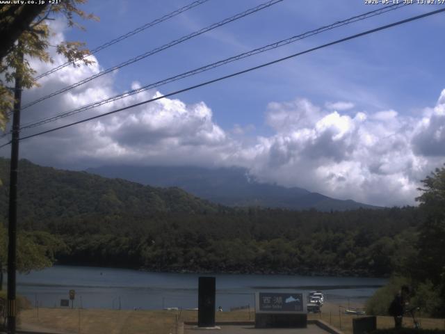 西湖からの富士山