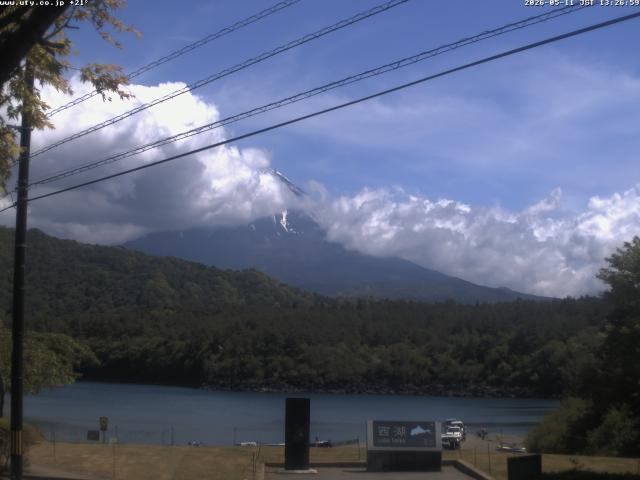 西湖からの富士山