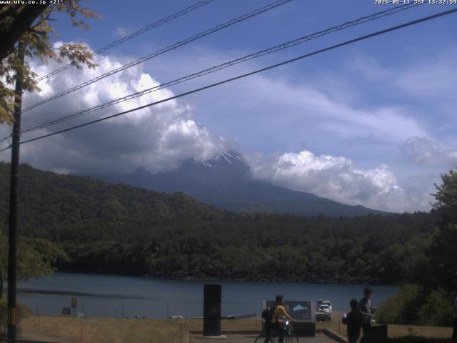 西湖からの富士山