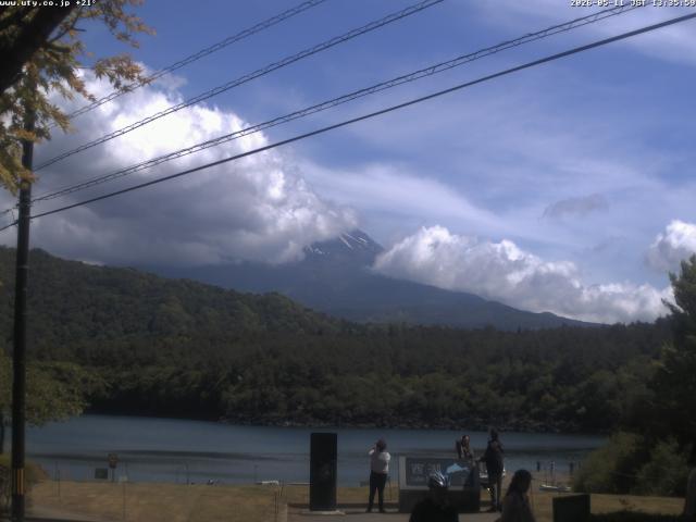 西湖からの富士山