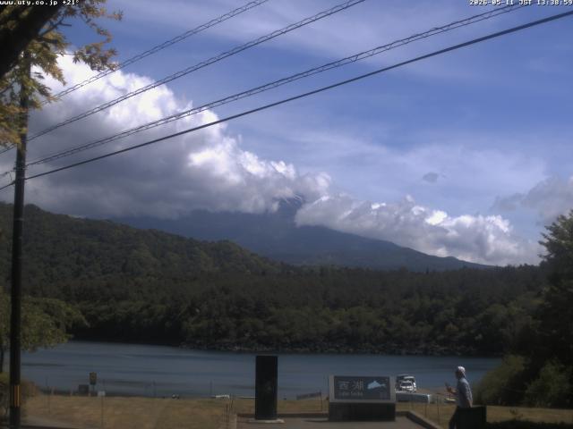 西湖からの富士山