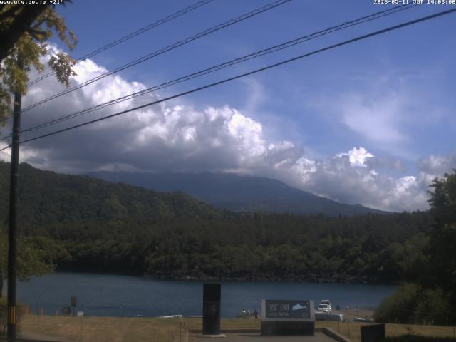 西湖からの富士山