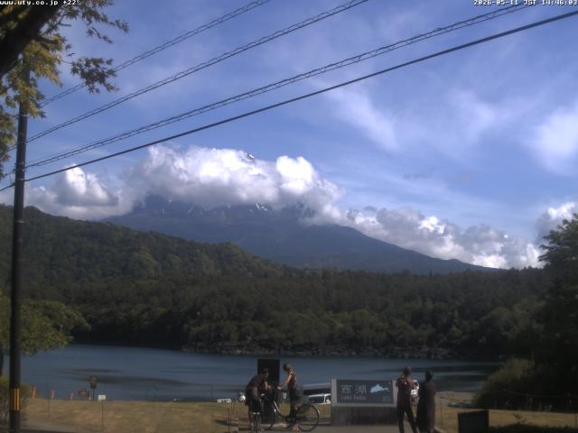 西湖からの富士山