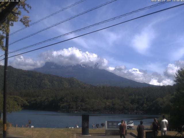 西湖からの富士山