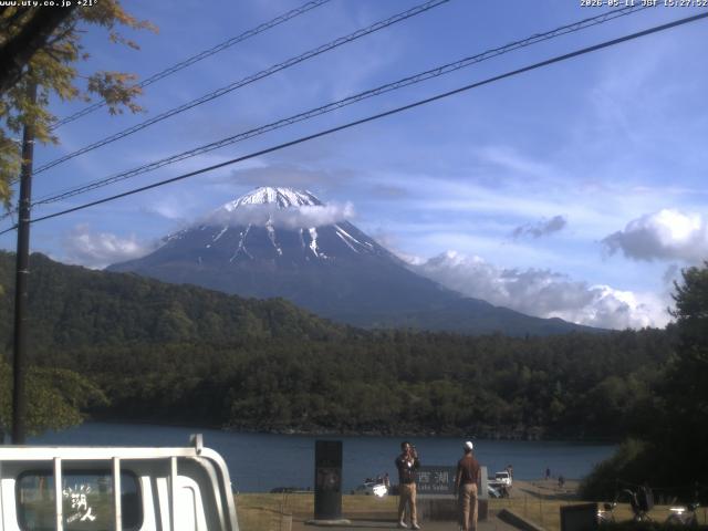 西湖からの富士山
