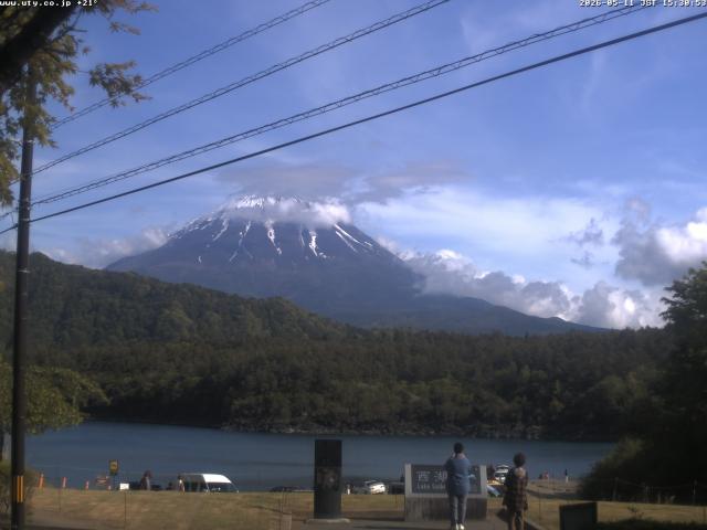 西湖からの富士山